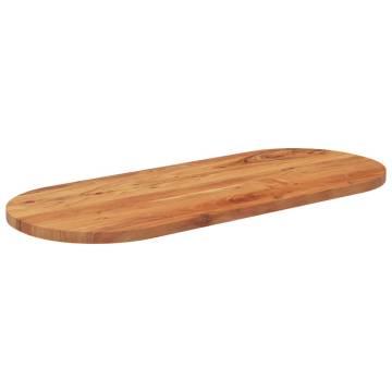 Oval Solid Wood Acacia Table Top - 140x60 cm | HipoMarket