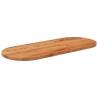 Oval Solid Wood Acacia Table Top - 140x60 cm | HipoMarket