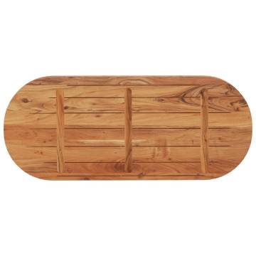 Oval Solid Wood Acacia Table Top - 140x60 cm | HipoMarket