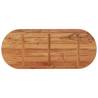 Oval Solid Wood Acacia Table Top - 140x60 cm | HipoMarket