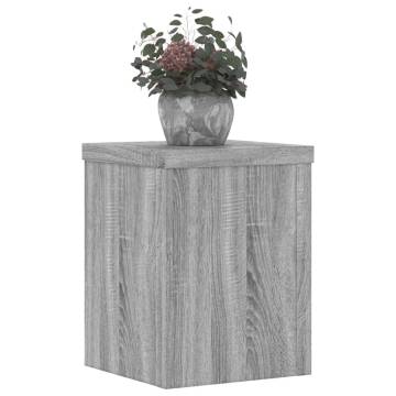 Plant Stands 2 pcs Grey Sonoma - Durable Engineered Wood