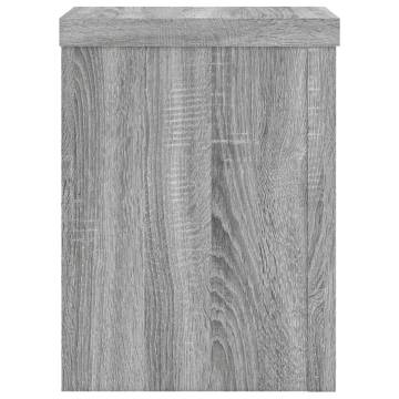 Plant Stands 2 pcs Grey Sonoma - Durable Engineered Wood