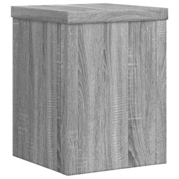 Plant Stands 2 pcs Grey Sonoma - Durable Engineered Wood