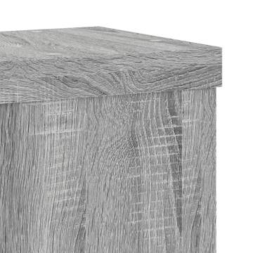 Plant Stands 2 pcs Grey Sonoma - Durable Engineered Wood