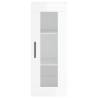 Highboard High Gloss White 34.5x34x180 cm | Hipomarket