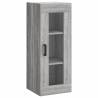 Stylish Highboard Grey Sonoma - 34.5x34x180 cm