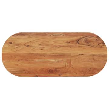 Oval Acacia Table Top 120x50 cm - Solid Wood Furniture