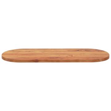 Oval Acacia Table Top 120x50 cm - Solid Wood Furniture