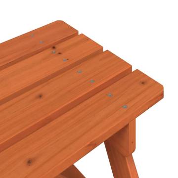 Kids Picnic Table with Umbrella Hole - Solid Fir Wood