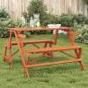 Convertible Picnic Table with Benches - Solid Fir Wood