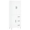 Elegant Highboard White 69.5x34x180 cm | Hipomarket UK