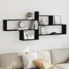 Wall Shelf Black 167.5x18x68 cm - Stylish Storage Solution