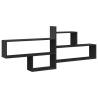 Wall Shelf Black 167.5x18x68 cm - Stylish Storage Solution