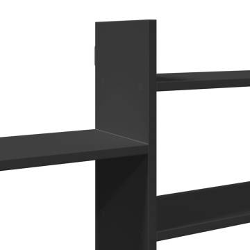 Wall Shelf Black 167.5x18x68 cm - Stylish Storage Solution