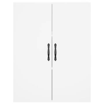 Elegant Highboard White 69.5x34x180 cm | Hipomarket UK