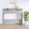 Console Table Concrete Grey - Stylish Engineered Wood Design