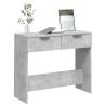 Console Table Concrete Grey - Stylish Engineered Wood Design