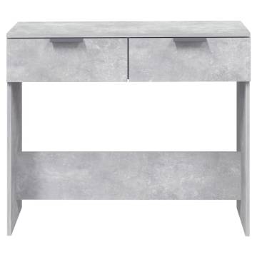 Console Table Concrete Grey - Stylish Engineered Wood Design