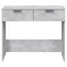 Console Table Concrete Grey - Stylish Engineered Wood Design