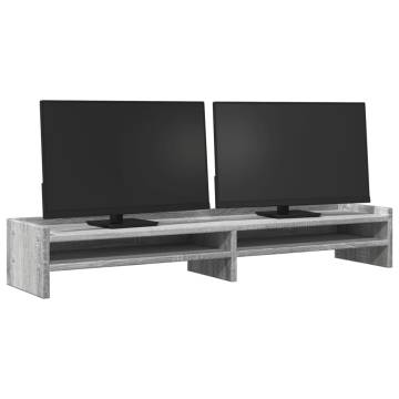 Monitor Stand Grey Sonoma - Ergonomic & Stylish Design