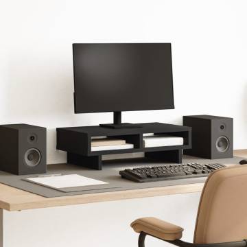 Monitor Stand Black 50x27x15 cm - Stylish Workspace Solution