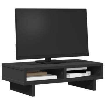 Monitor Stand Black 50x27x15 cm - Stylish Workspace Solution