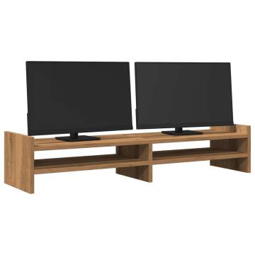 Monitor Stand Artisian Oak - Durable & Stylish Workspace Solution