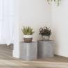  Plant Stands 2 pcs Concrete Grey 15x15x20 cm Engineered Wood Colour concrete grey Size 15 x 15 x 20 cm Quantity in Package 2 