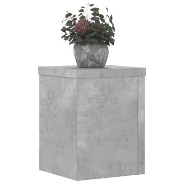 Concrete Grey Plant Stands (2 pcs) - Stylish and Durable