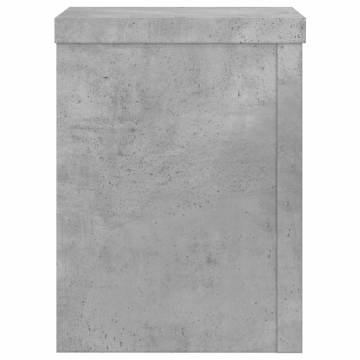 Concrete Grey Plant Stands (2 pcs) - Stylish and Durable