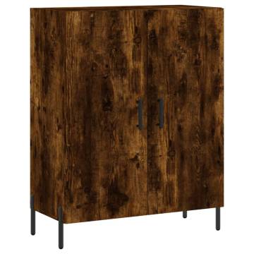 Elegant Highboard in Smoked Oak – 69.5x34x180 cm