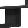 Stylish Black Wall Shelf 100x15x70 cm - Engineered Wood