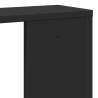 Stylish Black Wall Shelf 100x15x70 cm - Engineered Wood