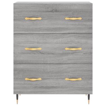 Highboard Grey Sonoma | Stylish Engineered Wood Storage