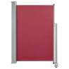 Patio Retractable Side Awning 120x300 cm - Red | HipoMarket