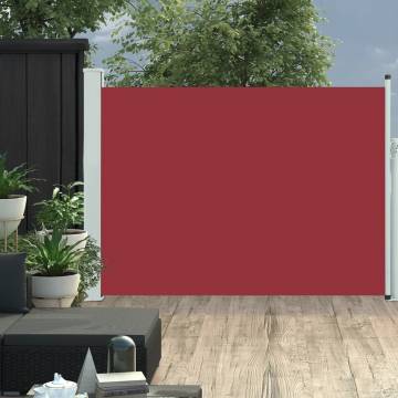 Patio Retractable Side Awning 120x500 cm - Stylish Red Design