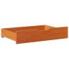 Under-Bed Drawers 2 pcs Wax Brown | Solid Pinewood Storage