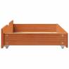 Under-Bed Drawers 2 pcs Wax Brown | Solid Pinewood Storage