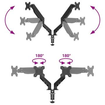 Dual Monitor Arm for 27 Inch Screens - Improve Productivity