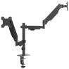 Dual Monitor Arm for 27" Screens - Adjustable & Durable