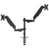 Dual Monitor Arm for 27" Screens - Adjustable & Durable