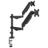 Dual Monitor Arm for 27" Screens - Adjustable & Durable