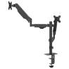 Dual Monitor Arm for 27" Screens - Adjustable & Durable