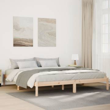 Extra Long Solid Wood Bed Frame 180x210 cm | HIPO Market