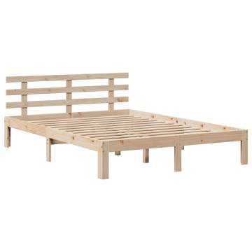 King Size Bookcase Bed – Solid Pine Wood – No Mattress