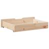 Under-Bed Drawers with Wheels - 2 pcs Solid Pine Storage