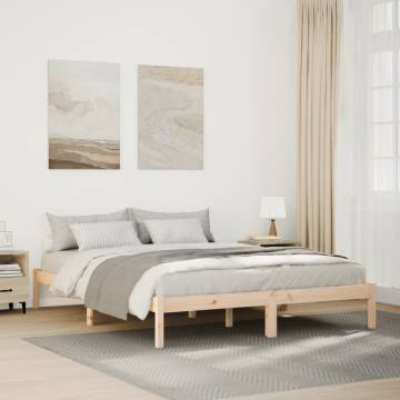 Extra Long Solid Wood Bed Frame 140x220 cm | Hipo Market