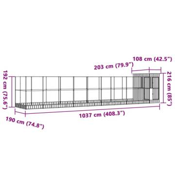 Aviary with Extension Silver - Spacious Steel Bird Cage