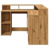 Desk with LED Lights - Artisan Oak | Hipomarket