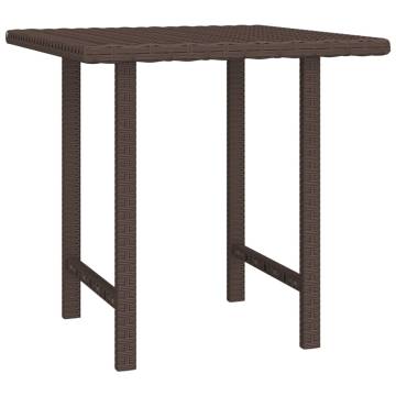 Garden Side Tables 3 pcs Brown Poly Rattan - Perfect for Outdoors